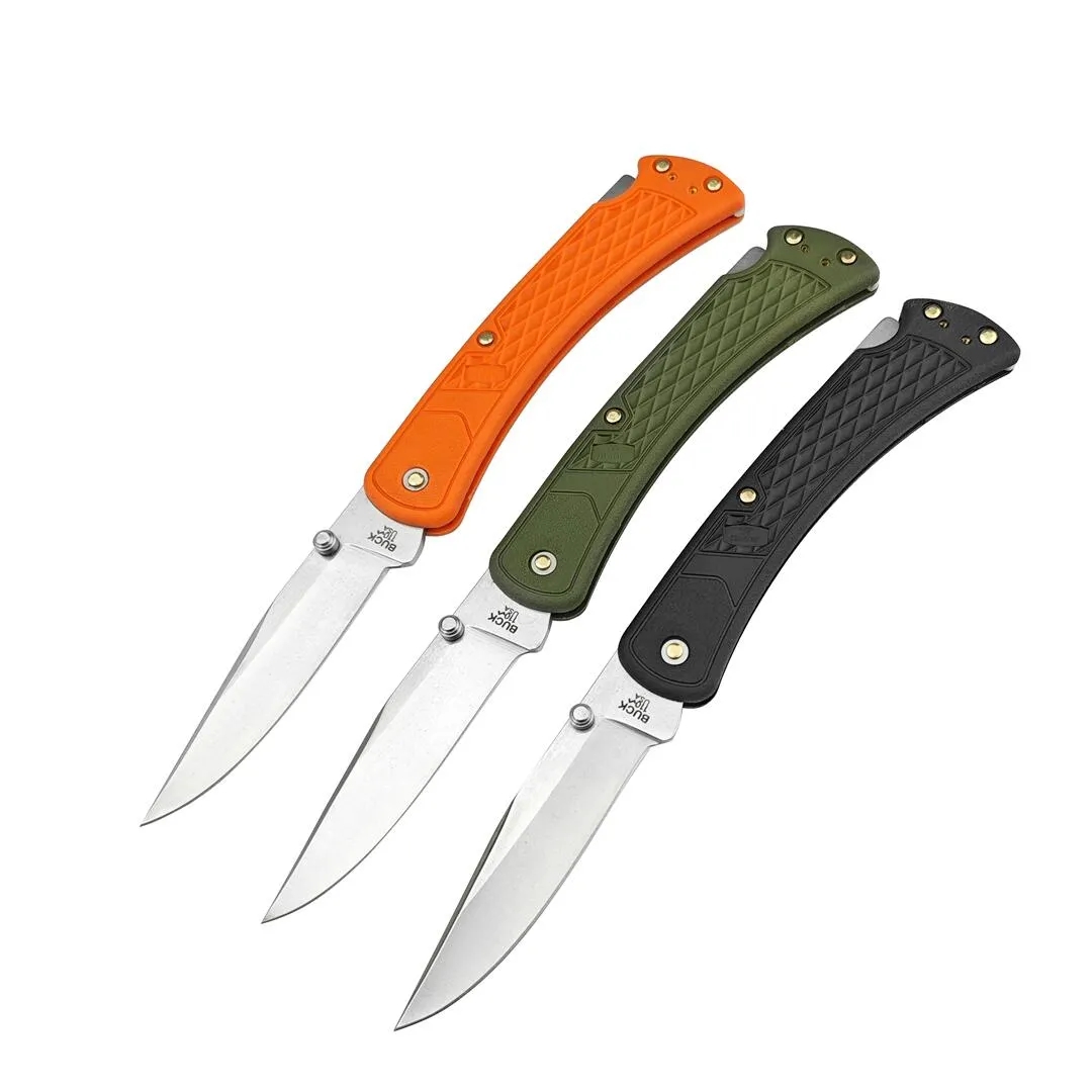 3 Colours US-Style Classic Slim 110 Folding knife 440c Blade Nylon fiber handle Tactical pocket knives EDC Tools