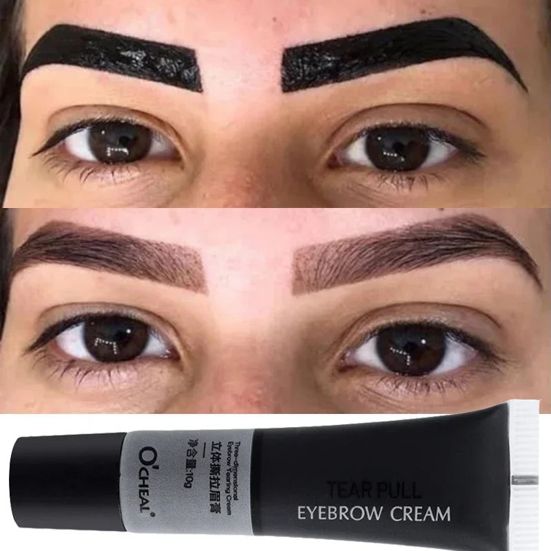 Eyebrow gel Semi Permanent Professional Eyebrow Cosmetics Natural Long Lasting Tattoo Tint Sweatproof Peel Off Makeup Product 240625