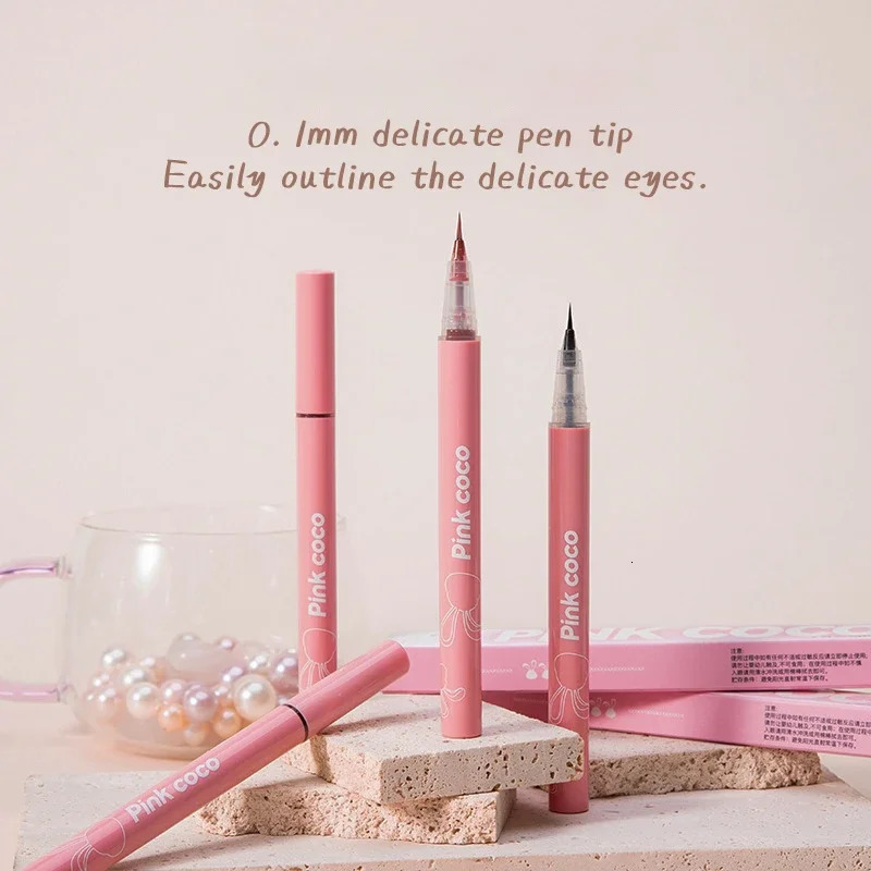 Ultra Fine Eyeliner Pencil Liquid Eye Liner Waterproof Smudgeproof Quick Drying 12 Hour Wear Eyeliner Easy To Use Eyes Makeup 240625