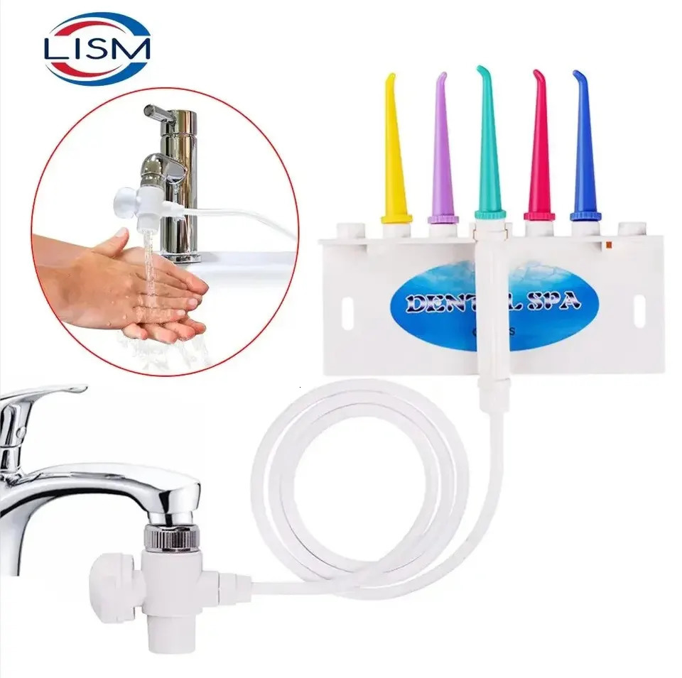 Dental SPA Faucet Oral Irrigator Water Jet Toothbrush Floss Dental Flosser Oral Hygiene Dental Instrument 240625