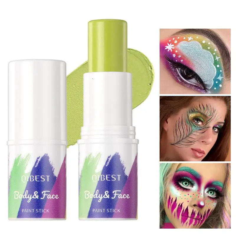 8 Colors Face Body Paint Stick Long-Lasting Waterproof Sweat-Proof Eye Stick Rainbow Face Body Paint Stick Face Makeup Cosmetics 240626