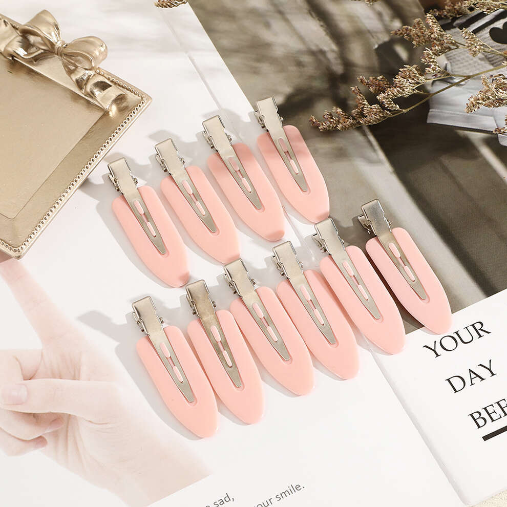 Molans 10pcs/set No Bend Seamless Hair Clips Side Bangs Barrette Makeup Washing Face Accessories Women Girls Styling Hairpins