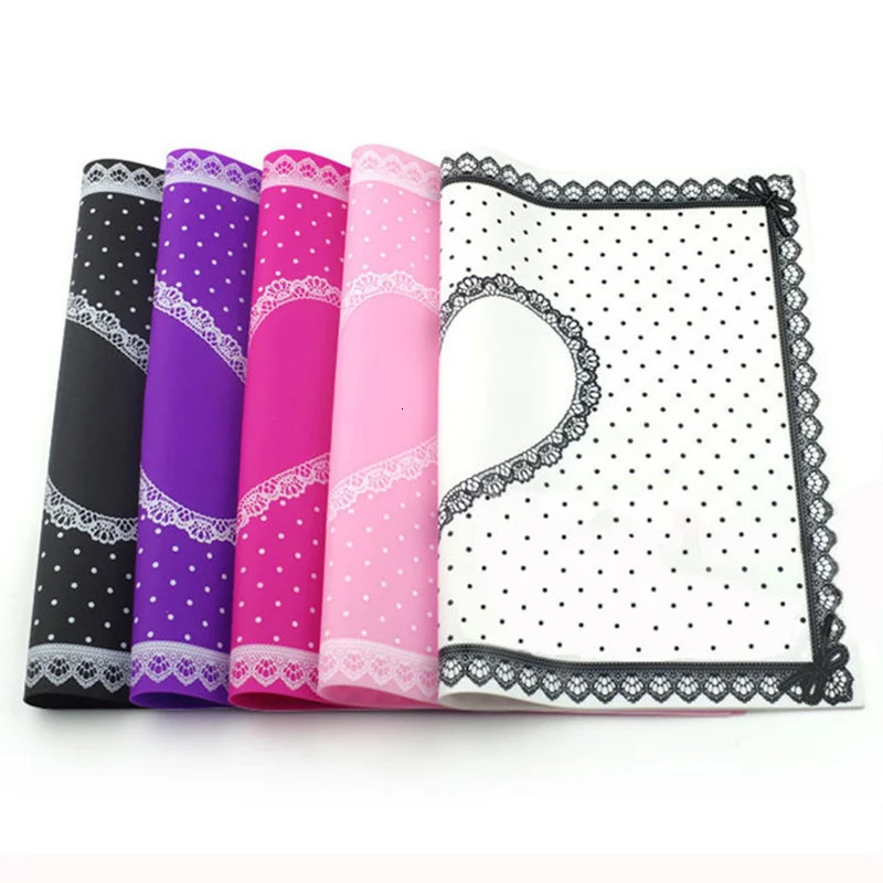 1pc Silicone Nail Stamp Mat Nail Art Polish Transfer Pattern Pad Fill Color Template Manicure Tools 2 Size 28*21cm 40*30 Cm 240625