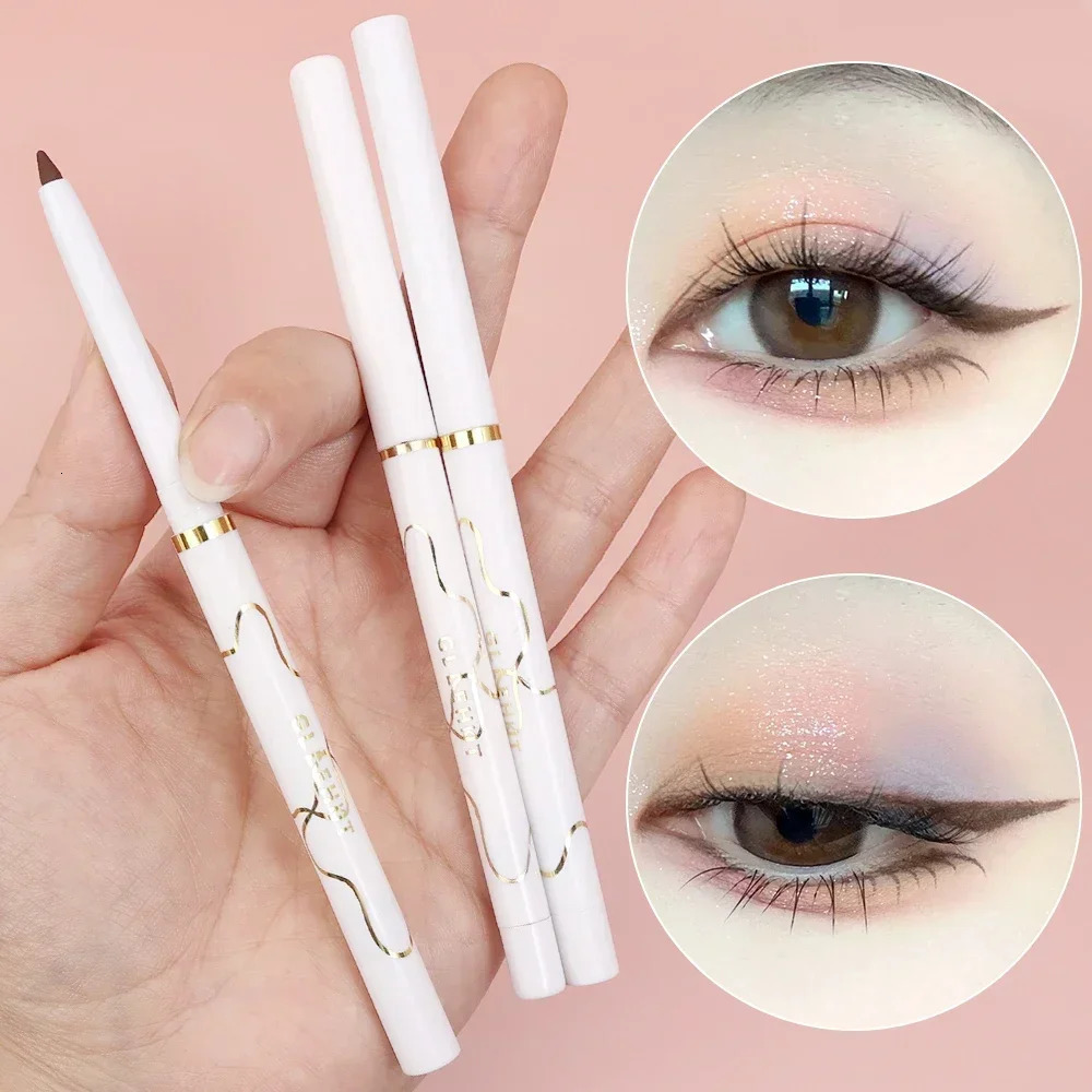 Waterproof Ultra-thin Eyeliner Gel Pencil Quick Dry Smooth Eye Liner Long Last Lower Eyelash Pen Korean Makeup Cosmetics 240625