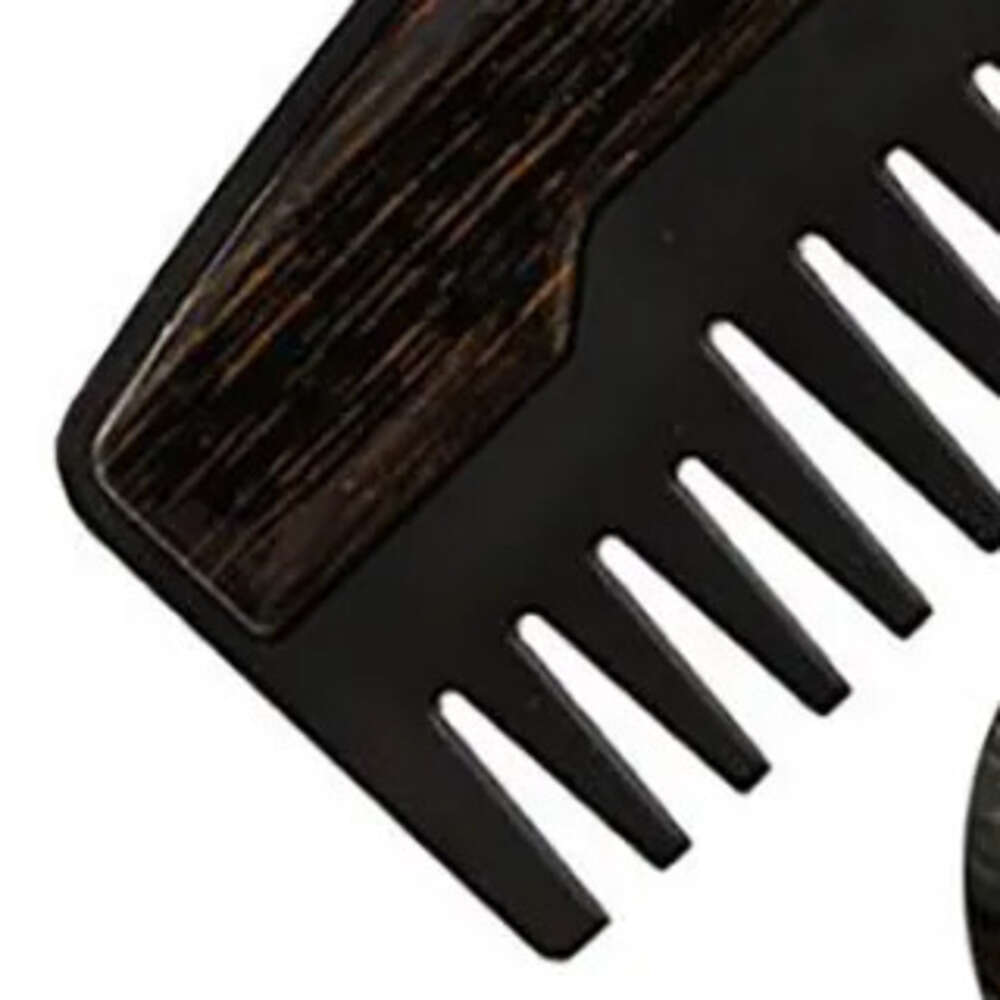 MOQ 100pcs Preminum OEM Custom Hair Comb Wide Teeth Metal Wooden Beard Combs Oil Hairs For Men Peines De Barba De Madera Pelos De Aceite Para Hombres