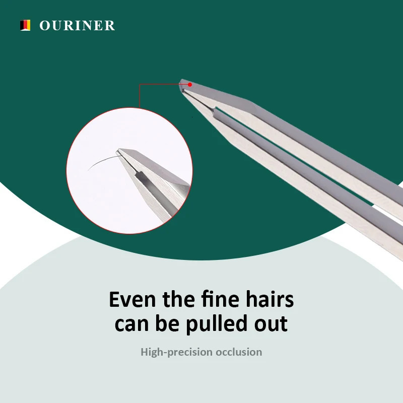 High-Quality Eyebrow Tweezer Colorful Hair Beauty Fine Hairs Puller Stainless Steel Slanted Eye Brow Clips Removal Makeup Tools 240626