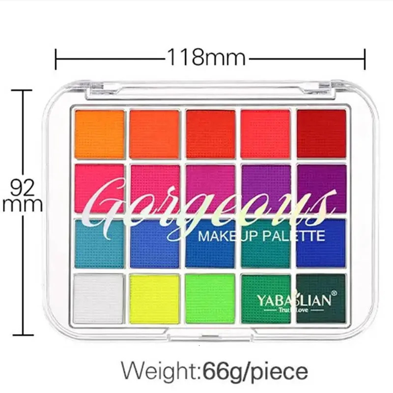 Beauty Body Face Painting Face Color Eye Shadow Easy To Clean Makeup Body Paint Festival Acrylic Paint Halloween Makeup 240626