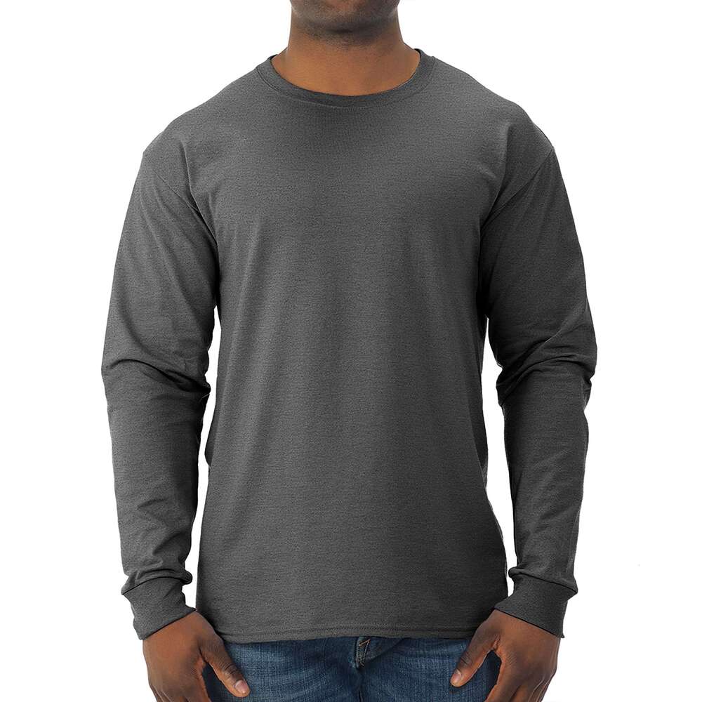Designer Mens T shirts Dri-Power Cotton Blend Long Sleeve Basic Tees Moisture Wicking Tops Clothes