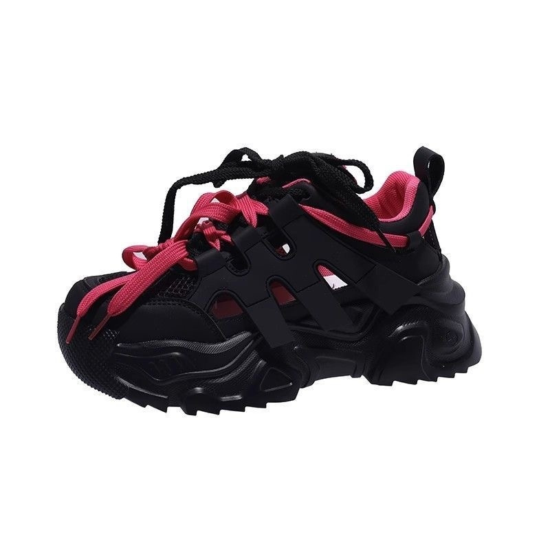 Mesh Dad 2024 Spring Summer New Versatile Lightweight Small Tall Thick Sole Casual Sports Shoes for Women c4c8