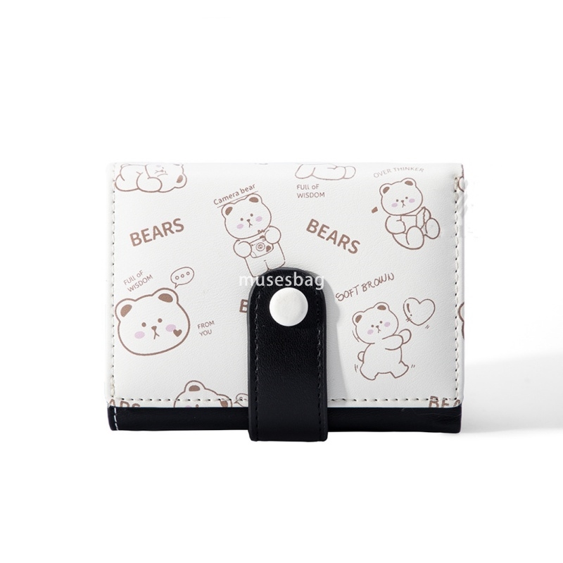 Designer Ms. High Quality Classic Practical Multi functional Western Style Small Wallet PU Retro Lightweight Short Style 30% Off Multi Card Zero Walle