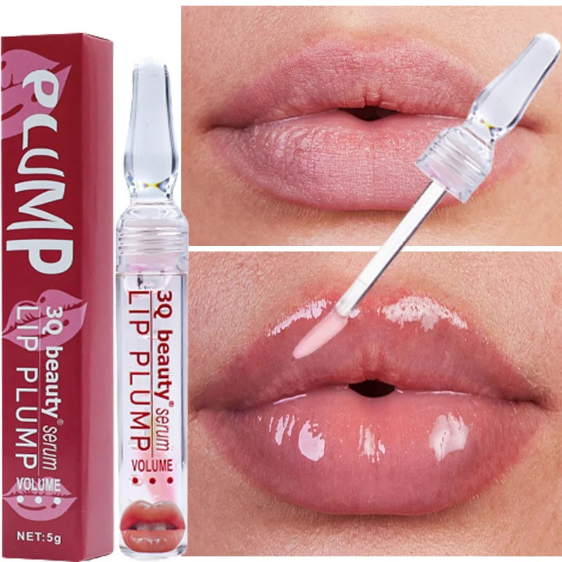Instant Lip Plumping Gloss Reduce Fine Lines Plumper Serum Exfoliating Lasting Moisturizing Liquid Nourish Sexy Beauty Cosmetics 240626