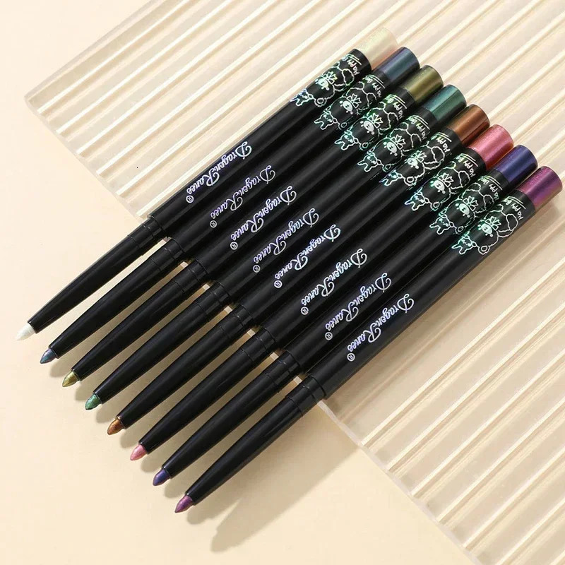 Glitter Aurora Eyeliner Pen Multi Chrome Eye Liner Lasting Shiny Metallic Eyeshadow Lying Silkworm Green Purple Makeup Pigment 240625