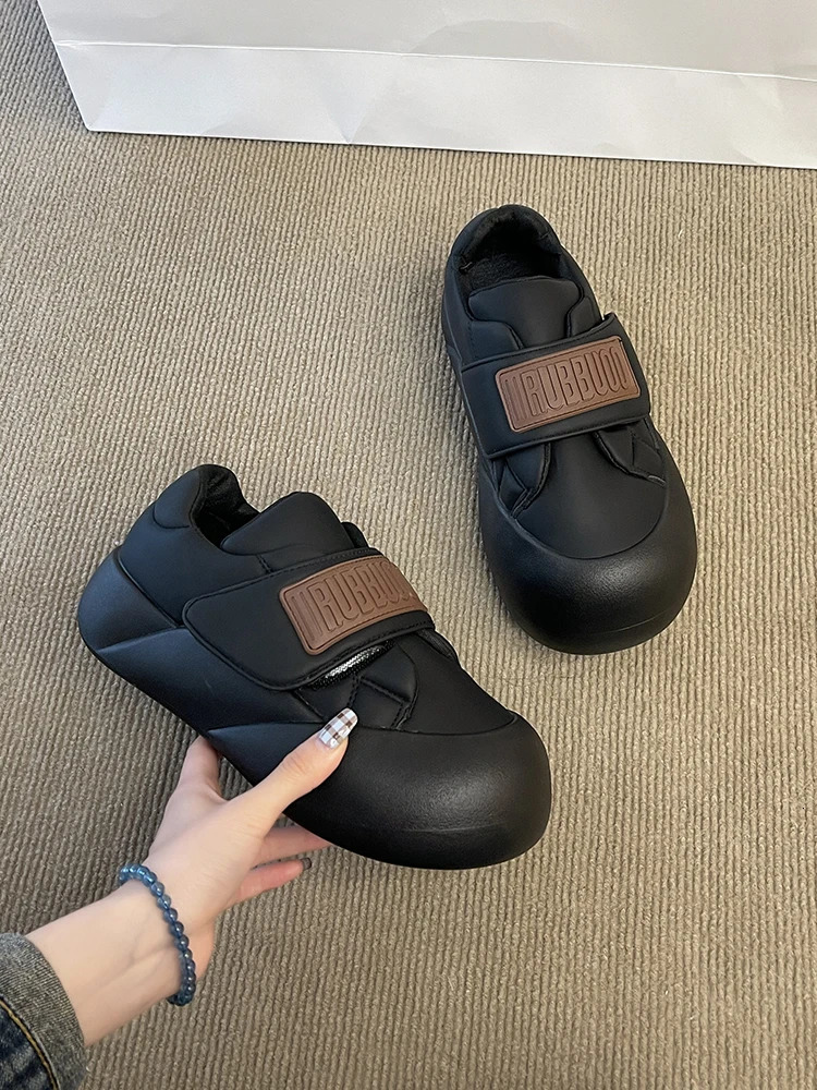 Womens Shoes Platform Autumn Casual Female Sneakers Mixed Colors Flats All-Match Round Toe Modis Clogs Fall Winter Dress Co 240626