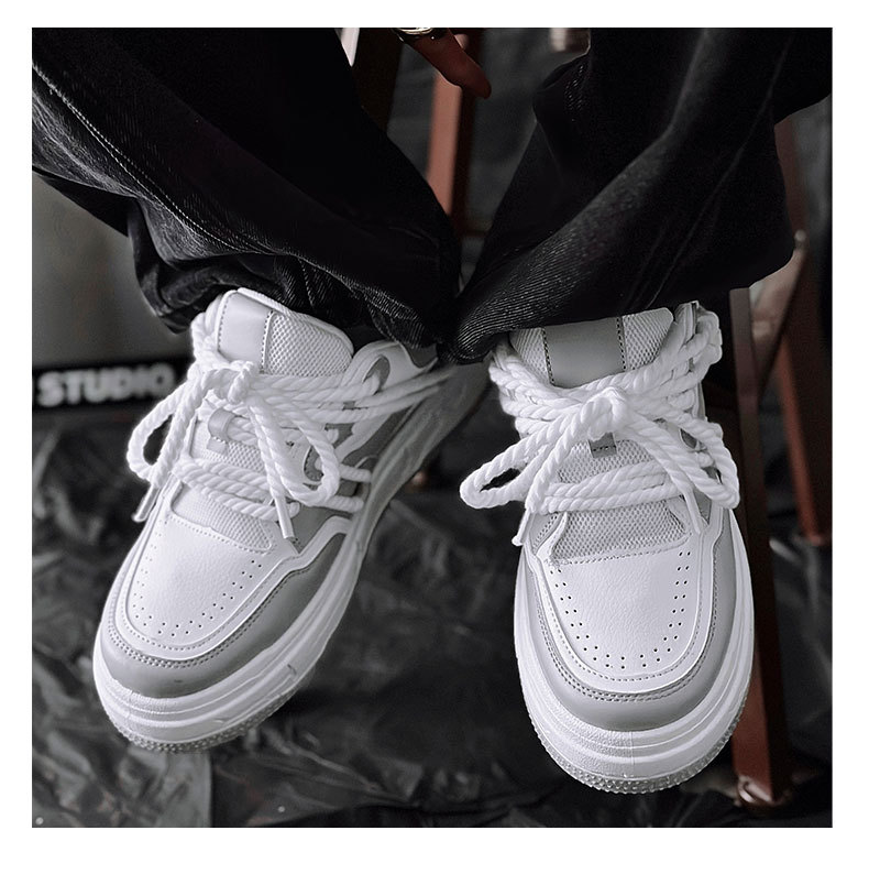 2024 new men's shoes collection models low gang Hong Kong style thick bottom bread shoes canvas shoes star models beggar shoes 232