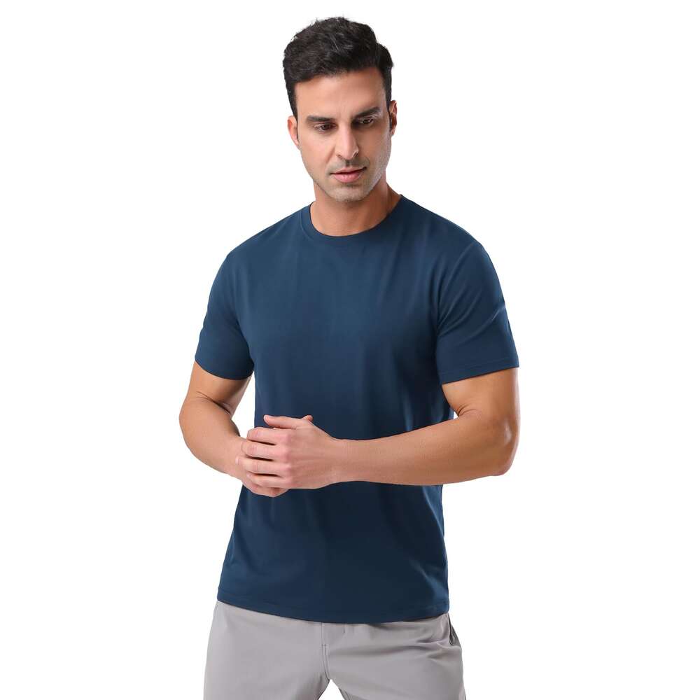Designer Mens T shirts tshirt Bamboo Viscose Ultra Soft Plain Tshirts for Men Cooling Crew Neck Casual Basic Tee Undershirt clothes