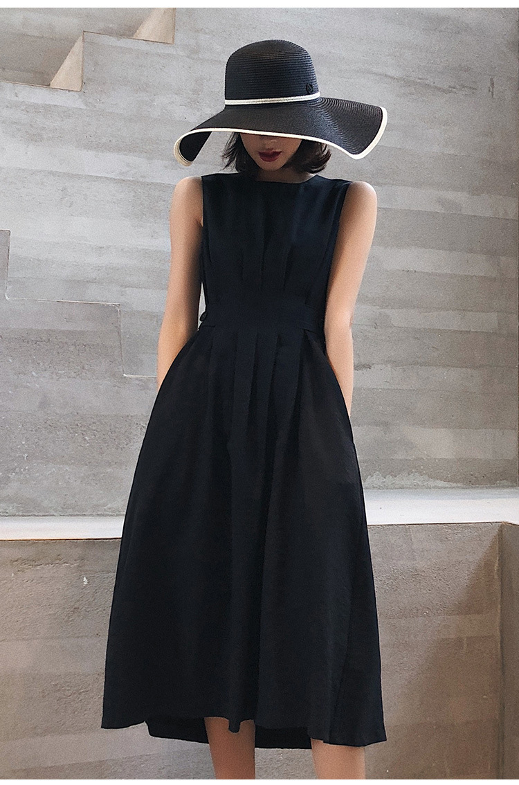 Women White Dress Black Fashion Elegant Party O-neck Sleeveless Vestido Tank Sundress Female spring summer Dresses