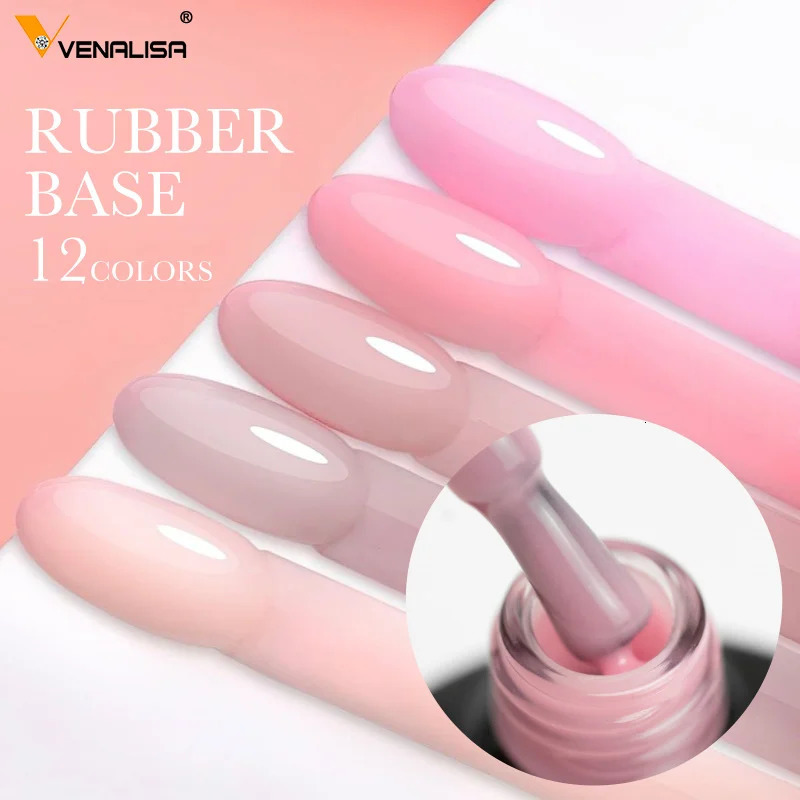 VENALISA rubber primer color nail gel polishing jelly translucent French nail camouflage soap UV LED nail gel varnish 240625