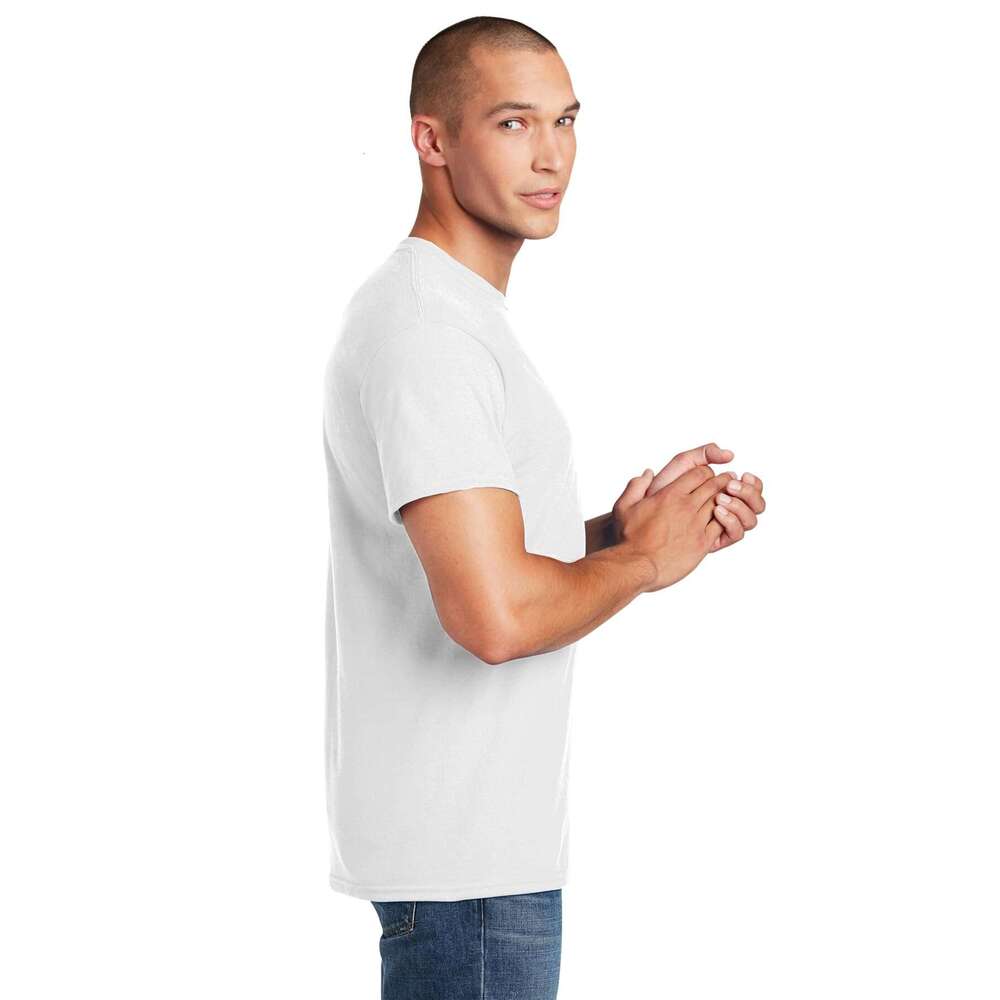 Designer Mens T shirts Short sleeve DryBlend Classic T-Shirt Clothes Tops tshirt tees Solid color Black and white