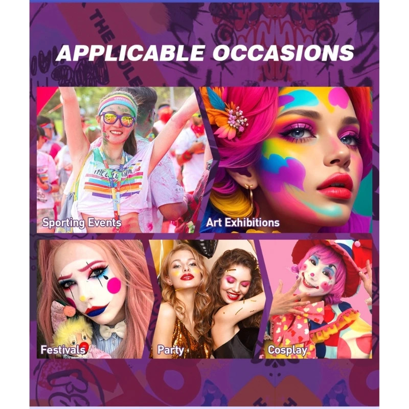 Face Body Paint Cream Makeup Pen Safe Halloween Sports 240626