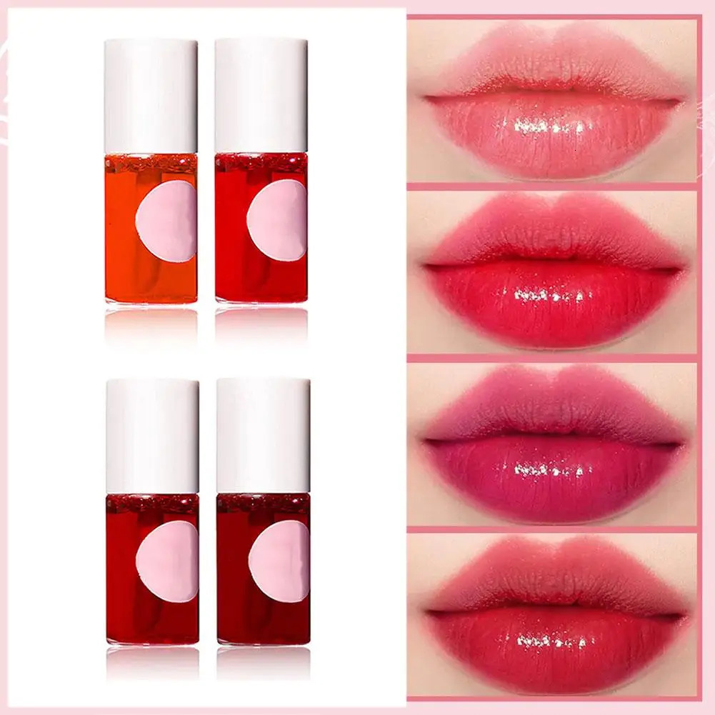 Fruit Juice Lip Tint Non-stick Cup Liquid Lipstick And Blush 3 In1 Waterproof Long Lasting Water Lip Stain Lips cheek Makeup o240626