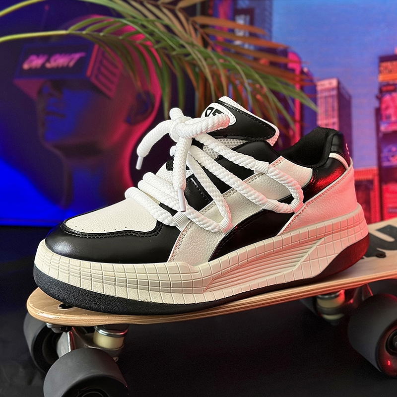 Niche design Black Warrior bread shoes men's casual new national tide brand pops shoes skateboarding shoes