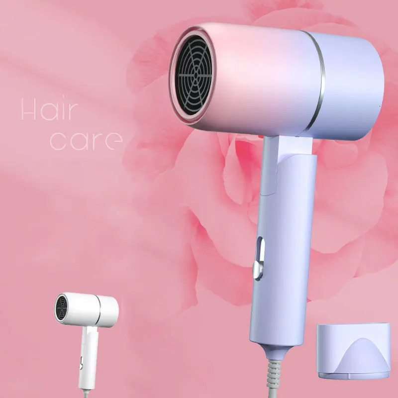 MIni Folding Hairdryer 220V-240V 750W with Carrying Bag Air Anion Hair Care for Home Travel Hair Dryer Dormitory Blow Drier 240625