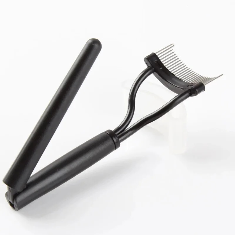 1PC Metal Eyelash Curler Lash Separator Foldable Eyelash Brush Comb Mascara Curl Beauty Makeup Lash Separator Cosmetic Tool 240625