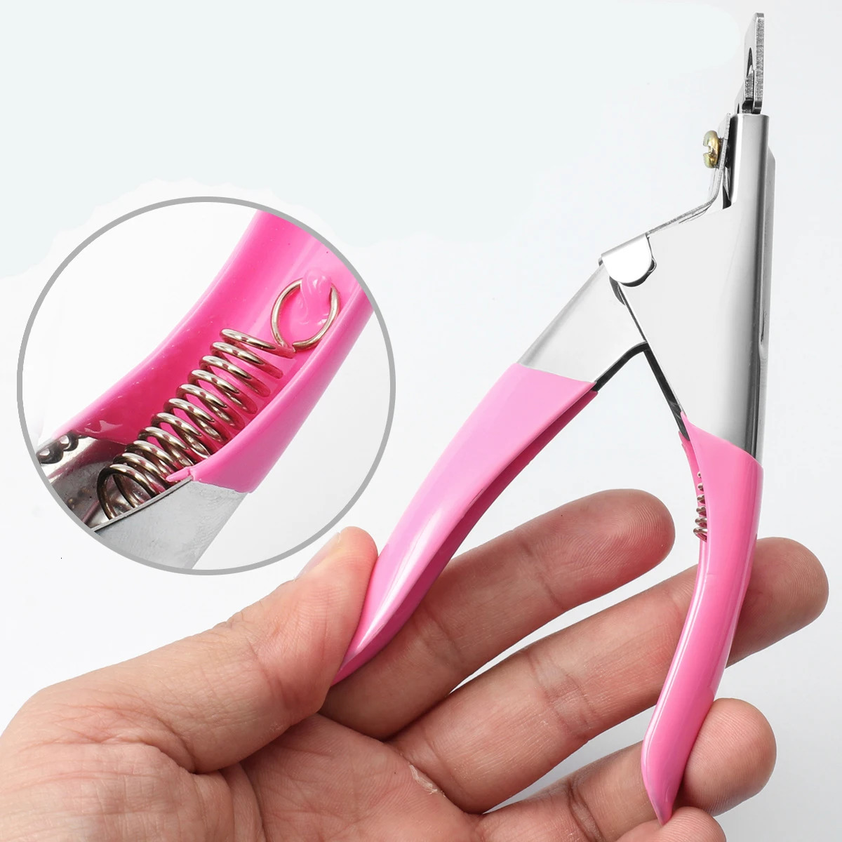 Professional Acrylic False Nail Clippers for Acrylic NailsRainbow Nail Tip Cutter Manicure Tool for Salon Home Nail Art 240625