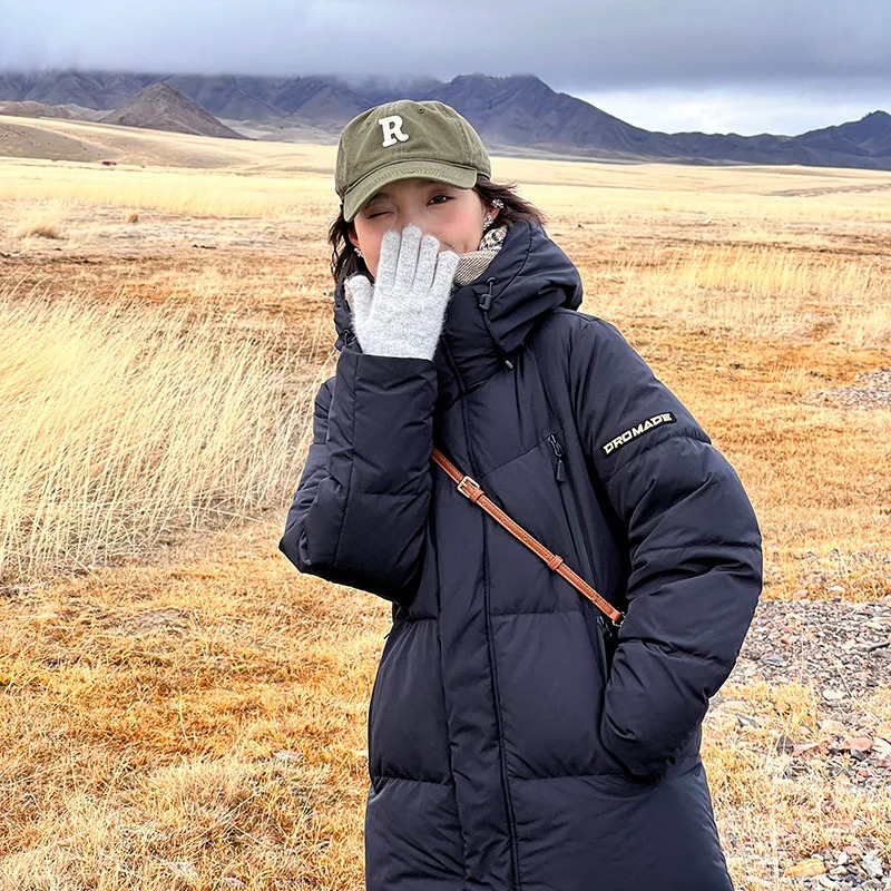 Down Cotton Women 2023 Winter New Korean Version of X-long Cotton-padded Women's Letter Thicker Lady Warm Parkas Jacket F6.26#89