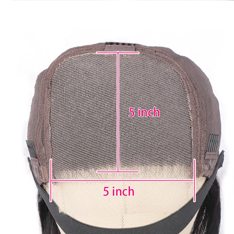 Brazilian 100% Human Hair Peruvian Indian HD 4*4 13*4 5*5 Lace Closure Bob Wig Straight Middle Part 10-16inch