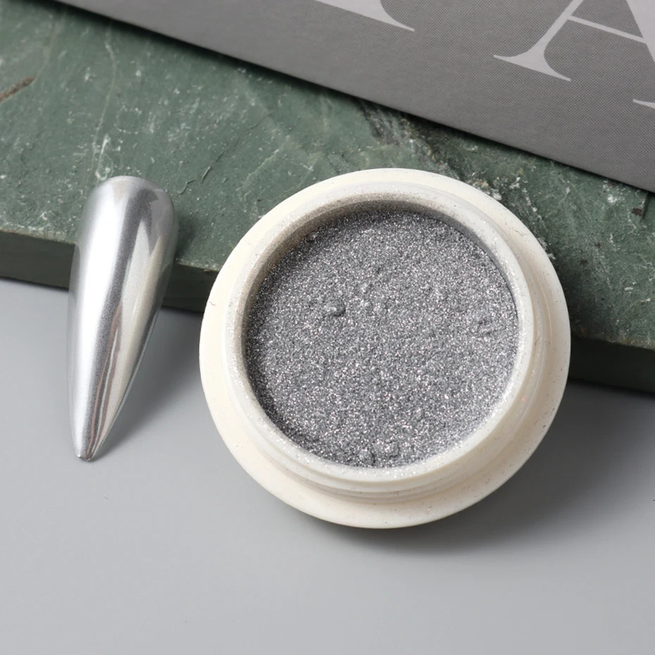Moonlight Silver Cat Magnetic Nail Powder Clear Bright Mirror Chrome Pigment Dust Metallic Effect For Nail Manicure Decoration 240625