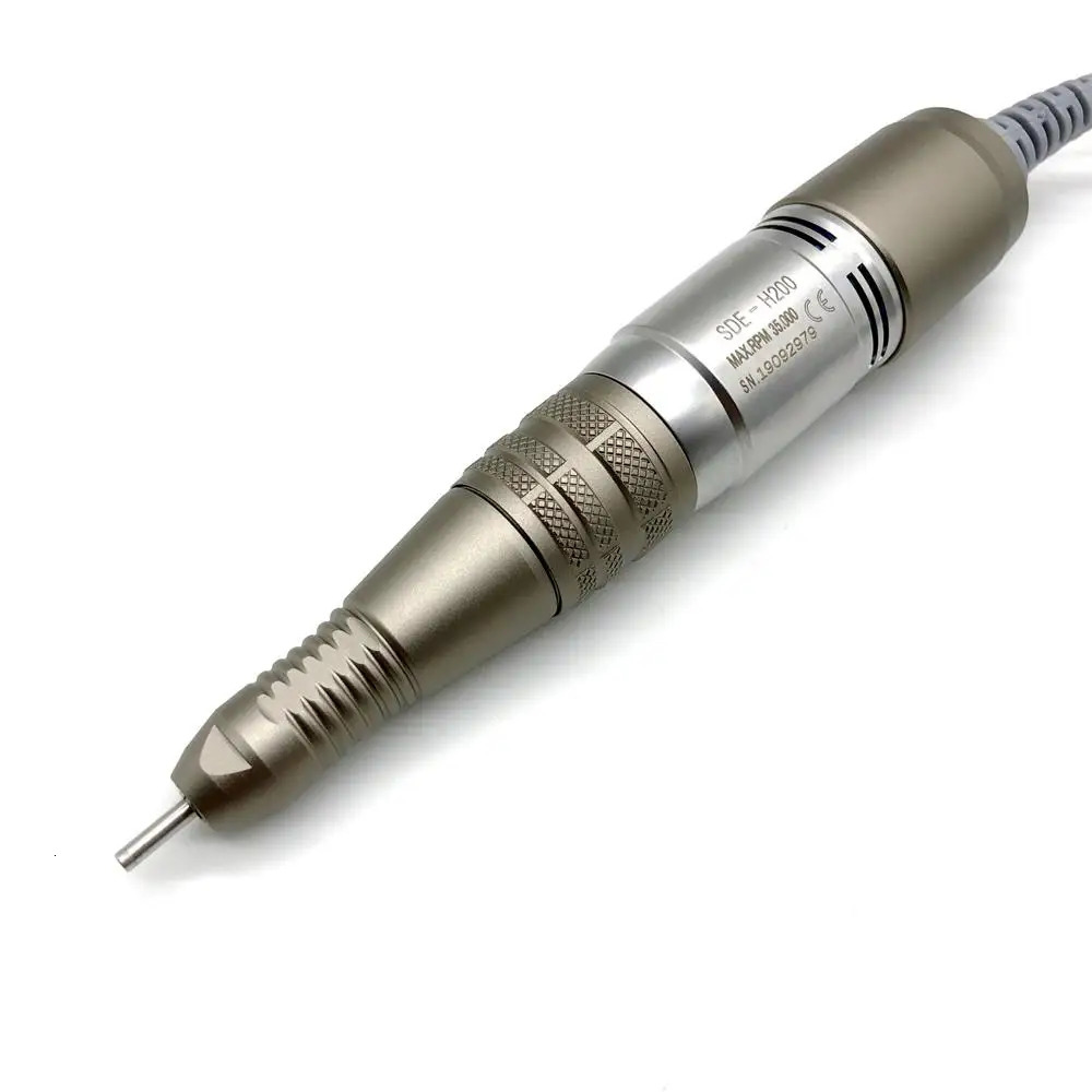 35000RPM Drill Pen SDE H200 Handpiece For All STRONG 210 Electric Manicure machine control box Nails Drill handle Tools 240625