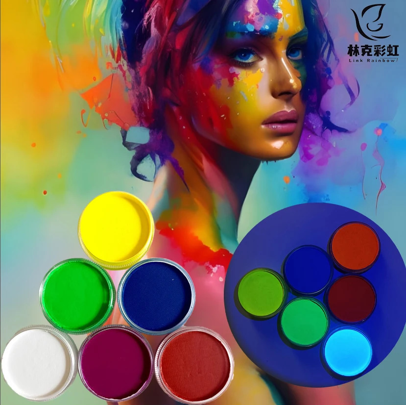 30g Face Paint Professional matterUV Colors Water Based Makeup Eyeliner Neon Body Art 240709