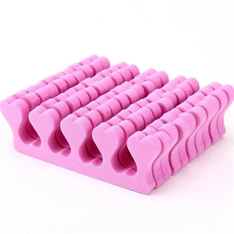 50100pcs Pink Sponge Finger Toe Separators Nail Polish Feet Care Toe Separators Manicure Pedicure Nail Art Tool Bulk Wholesale 240625
