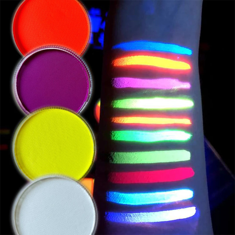 30g Face Paint Professional matterUV Colors Water Based Makeup Eyeliner Neon Body Art 240709