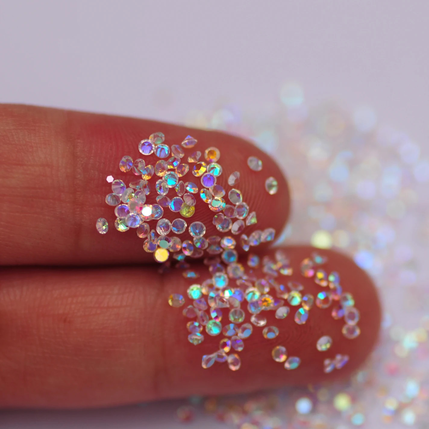 1440PCS Pixie Crystal AB Nail Art Rhinestone Flash DIY Craft Glass Stripe Jewelry Making Stone Beads 240625