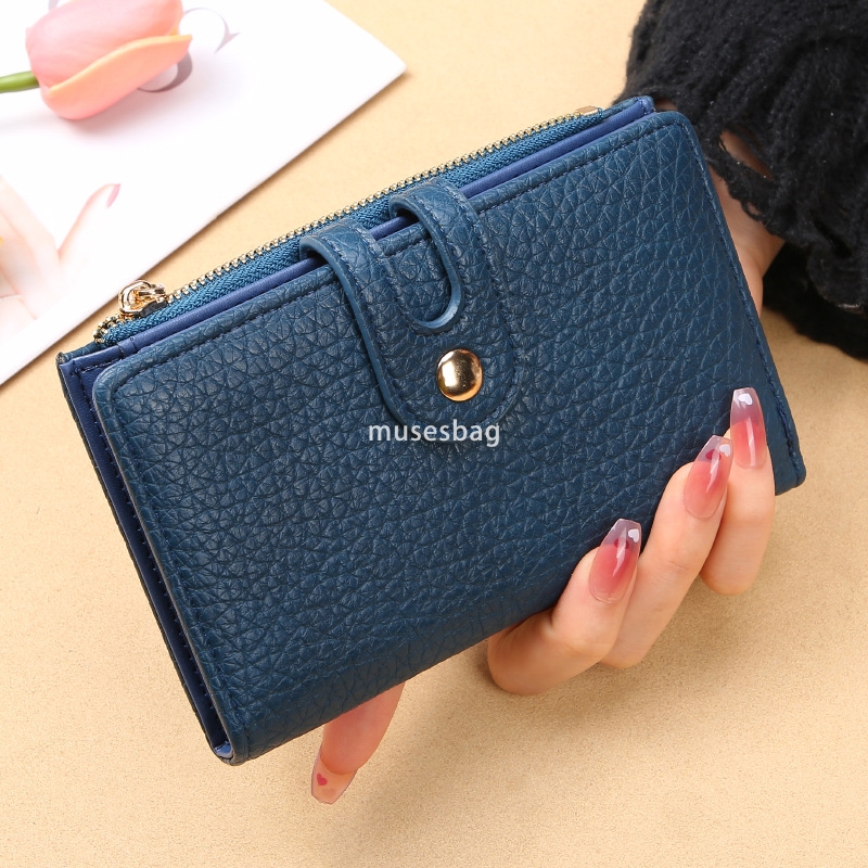 High quality women's designer classic retro wallet short ins simple and practical multifunctional wallet card slot handheld bag zero wallet walle