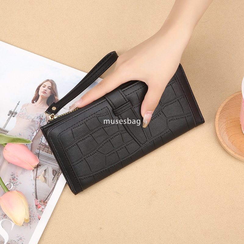 European and American women's high-end and cute PU Korean style long practical and versatile wallet mini ins student 20% discount wallet