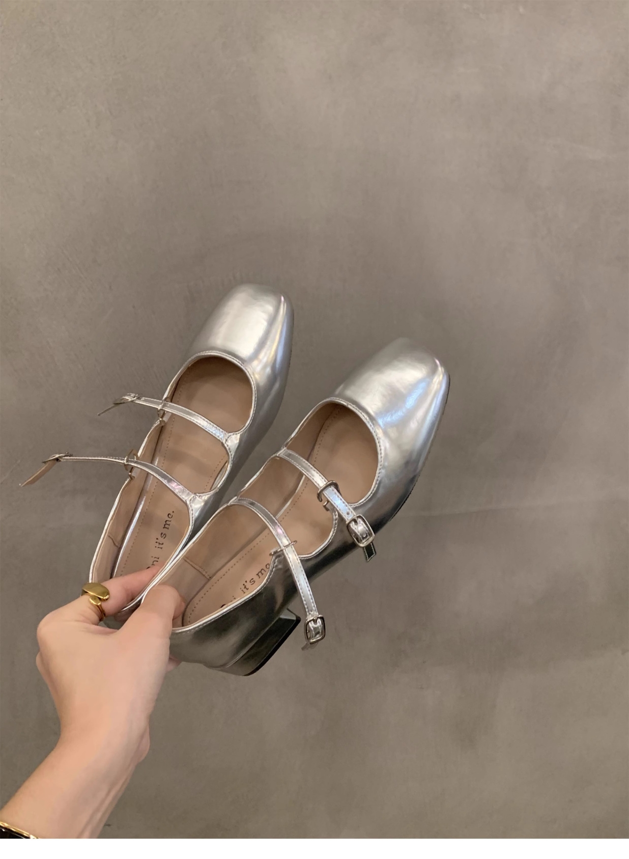 Block Heel Black Mary Jane Small Leather Shoes Women's Shoes 2024 New Summer French Evening Evening Black Spring and Autumn Shoes