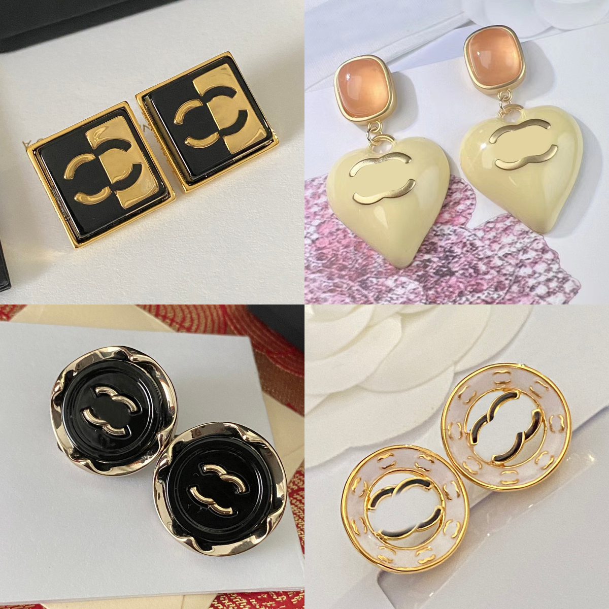 Simple Desinger Letter Stud Dia Pearl Earrings Studs Crystal Wedding Party Jewelry Accessories High Quality Copper Earring Wholesale