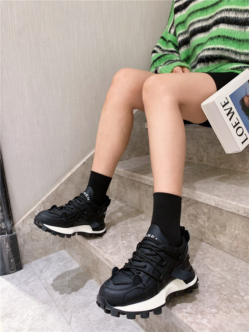 Pop shoes women 2024 spring new ins tide thick bottom casual hundred with sneakers 232