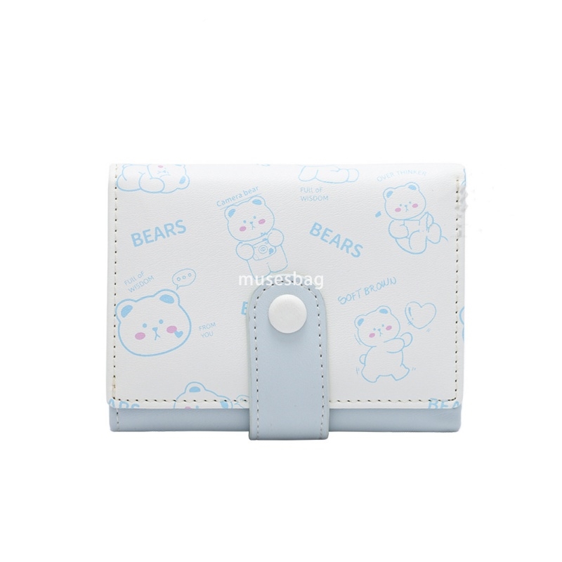 Designer Ms. High Quality Classic Practical Multi functional Western Style Small Wallet PU Retro Lightweight Short Style 30% Off Multi Card Zero Walle