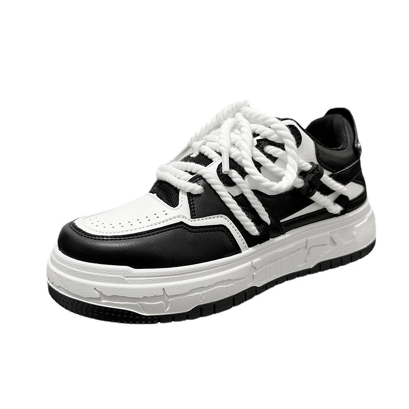 2024 new men's shoes collection models low gang Hong Kong style thick bottom bread shoes canvas shoes star models beggar shoes 232