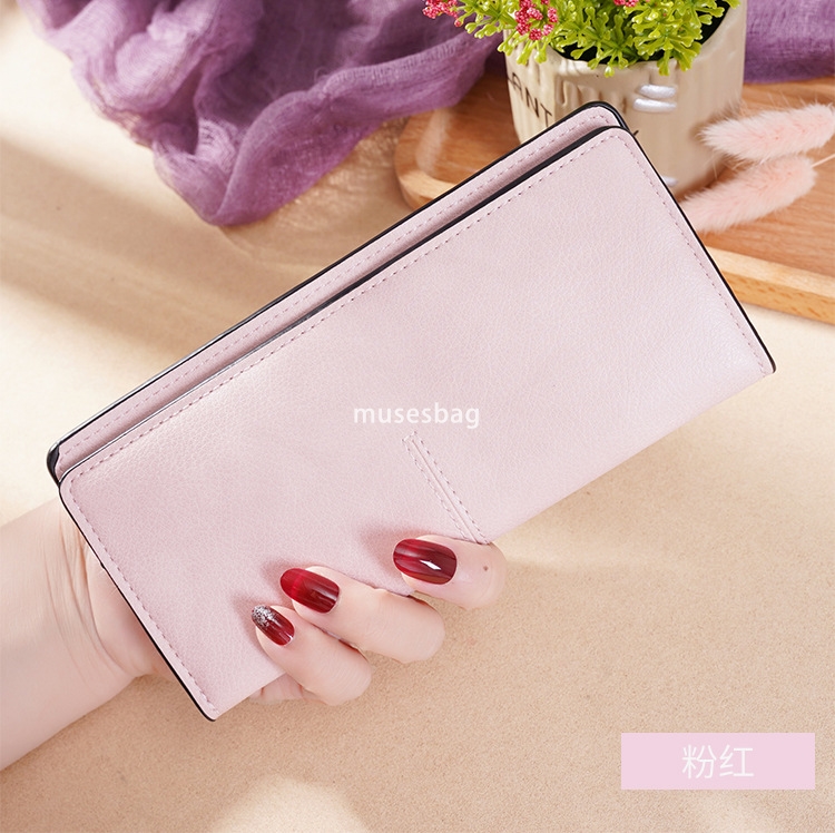 Advanced Women's Fashion Celebrity New Practical and Versatile Multi functional Simplicity Long Student Leisure Wallet Korean Ultra Thin Wallet