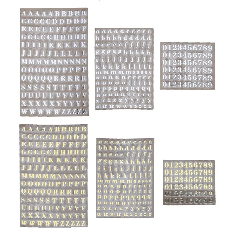 5 pieces of m letter stickers short and shiny epoxy resin decorative stickers with English letter numbers filled with UV epoxy resin 240625