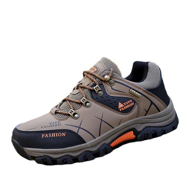 Ddmysports Mountaineering Men S Autumn And Winter Outdoor Sports Leisure Waterproof Non Slip Construction Site Work Labor Protection Warm Cotton Shoes