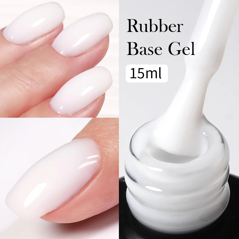 Emulsion gel Rubber based gel nail polish 15ml Russian self dimming nude soap semi anent UV gel 240625