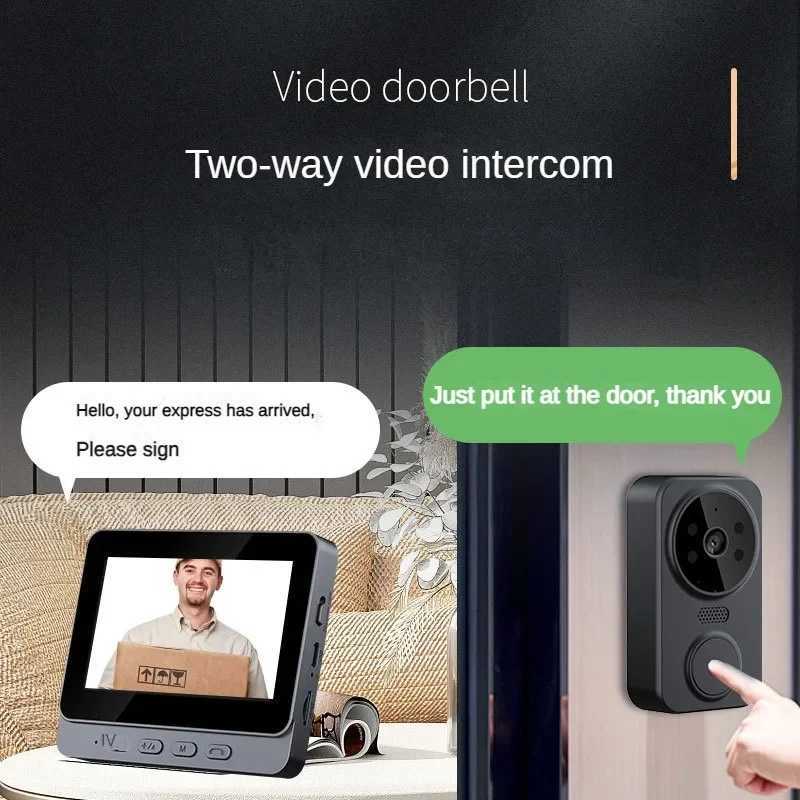 Doorbells Security system intelligent wireless video 4.3-inch screen intelligent ring price viewer intelligent doorbell camera wireless doorbell