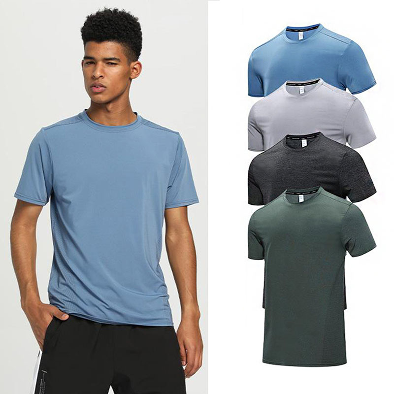 lumensports Quick Dry Short Sleeve Sport T Shirt Gym Jerseys Fitness Shirt Trainer Running T-Shirt Men's Breathable Sportswear