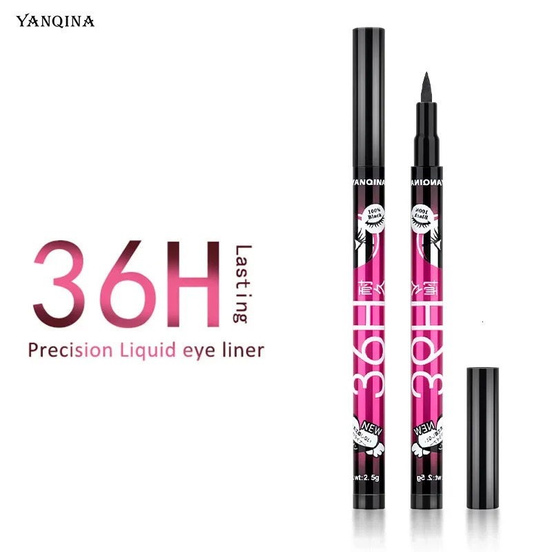 YANQINA Yanqina Colorful Eyeliner 36H Makeup Holding Waterproof Sweat Proof Dyeing Fast Drying Eyeliner Liquid Pen Makeup 240626